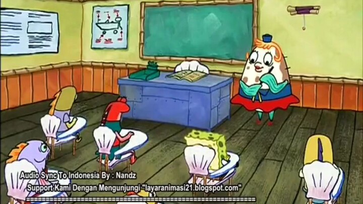 spongebob bahasa indonesia : spongebob membuat esai (1/4)