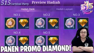 PANEN PROMO DIAMOND DI EVENT 515 CARNIVAL PARTY 2021 - AUTO DAPAT SKIN SQUAD S.T.U.N. GRATIS!