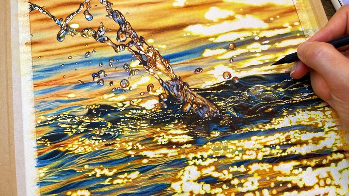 Watercolor｜"Accidentally spilling light onto paper"