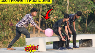 เป่าลูกโป่งในที่นั่งสาธารณะ PRANK ปฏิกิริยาบ้าๆกับลูกโป่งแตก ความสนุก 4 นาที