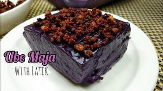 Ube Maja Blanca with Latik | Ube Maja Latik | Met's Kitchen