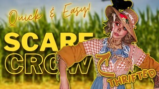 QUICK & EASY LAST MINUTE HALLOWEEN COSTUME! Thrifted Cute Scarecrow Halloween Costume