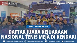 Daftar Juara Kejuaraan Nasional Tenis Meja Lima RAN Berjaya Cup 2 di Kendari Sulawesi Tenggara