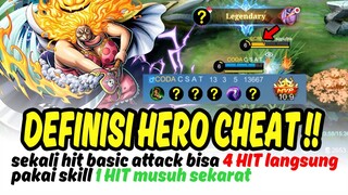 Hero rusak, sekali Basic Attack langsung 4 HIT dia bisa keluarin gimana ga bocor lawan