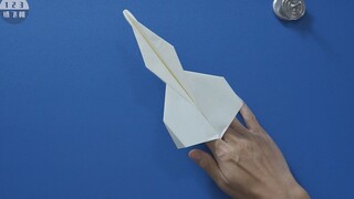 纸飞机大神最新设计，飞得超远的叛逆者标枪式纸飞机