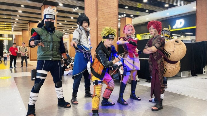 Cosplay Naruto, Sasuke, Sakura, Kakashi, Gaara Kicau Mania + Scuba Dance