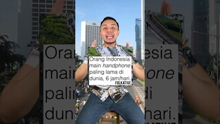 Orang Indo main hp PALING LAMA di dunia?! 6 jam sehari? Kamu brp lama? #shorts