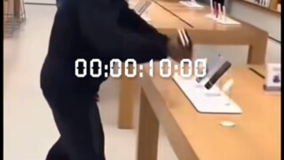 苹果员工最快摆放iPhone记录