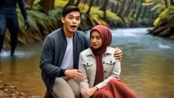 Mereka berdua memutuskan untuk berlindung di dalam gua.