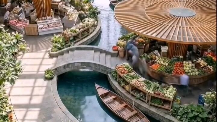 Dirty Market Place To Clean in Fresh Air