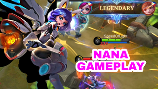 NANA GAMEPLAY MABILIS NA LEGENDARY BASIC HERO HIGH MAGE DAMAGE MOBILE LEGENDS!!!