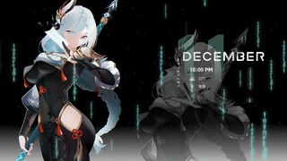 【Wallpaper hidup】Shenhe besar