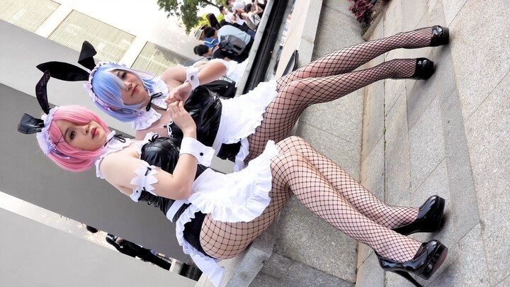 [Manzhan] (4K) How much Guangzhou-2020 cosplay 06 Re:0 Rem & Ram bunny costume