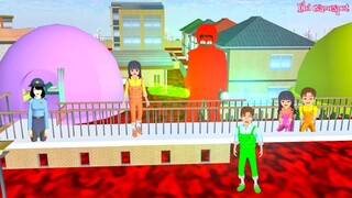 Yuta Buang Bapak Tua Ke Banjir Lava - Polisi Sakura Mio Mia & Yuto Kebalik Balik | Sakura Simulator