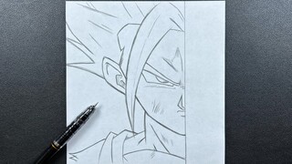 Anime sketch | how to draw gohan ssj2 - step-by-step