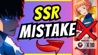 FREE SSR MISTAKE! MUST KNOW TIMING! [Solo Leveling: Arise] DEVS SHOULD FIX THIS