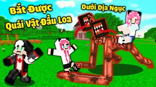 MỀU THỬ THÁCH 24 GIỜ TÌM NHÀ QUÁI VẬT ĐẦU LOA ĐỊA NGỤC TRONG MINECRAFT*REDHOOD BẮT ĐƯỢC QUỶ ĐẦU LOA