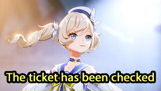 The ticket has been checked