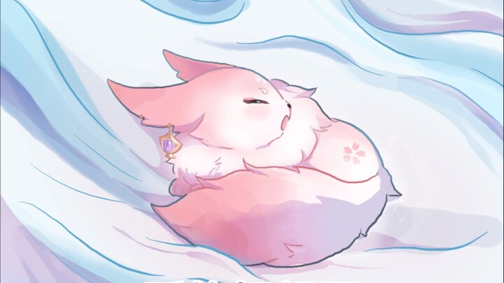 ( Genshin Impact ) Good night, Yaejinko and Ganyu