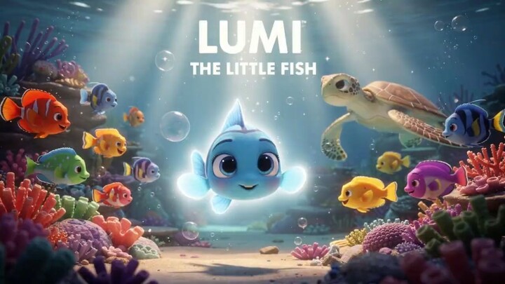 Lumi the Little Fish Who Lit Up the Deep Ocean with Her Magical Shining Tail