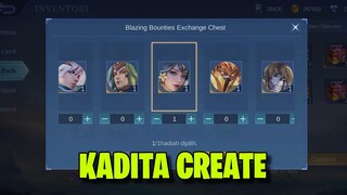 TUKAR SKIN KADITA CREATE DARI BOX BLAZING BOUNTIES