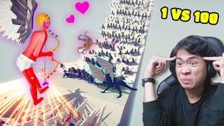 1 THẦN CUPID VS 100 RAPTOR SIÊU MỎNG CÁNH !!! (Pobbrose Đấu trường dặt dẹo TABS) ✔