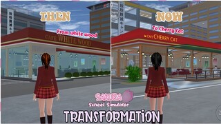 CHERRY CAT CAFE TRANSFORMATION ❤ | Sakura School Simulator