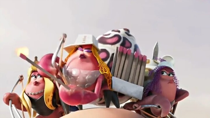 A Battle Between Hermit Crabs.