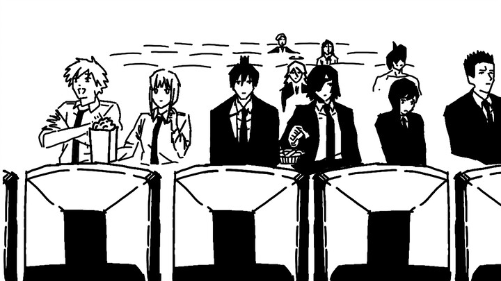 Operasi Chainsaw Man yang digambar tangan