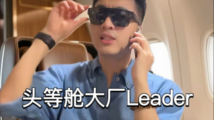 ผู้นำบริษัทยักษ์ใหญ่ในห้องโดยสารชั้นหนึ่ง