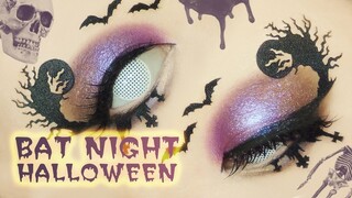 Bat Night of 31ᴛʜ | EASY HALLOWEEN MAKEUP