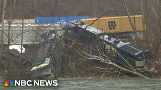 Norfolk Southern freight train cars derail in Pennsylvania