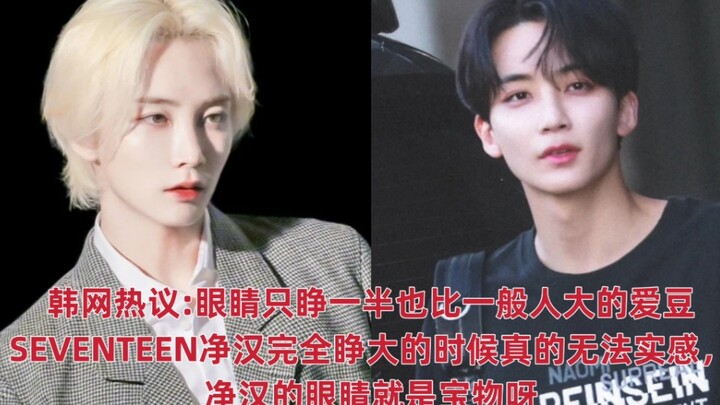 [Hot Topic on Korean Social Media] SEVENTEEN’s Jeonghan, whose eyes are already bigger than most peo