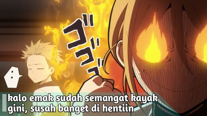 kalo emak sudah semangat kayak gini, susah banget di hentiin