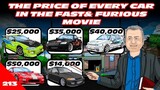 The price of Every Car In The Fast and Furious