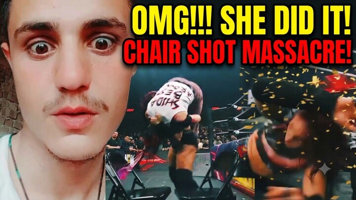 OMG! She Did It!  Crazy Chair Shot Reaction | WWE Wrestling