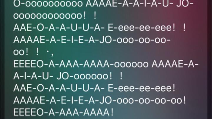 اطلب من Siri قراءة O-oooooooooo AAAAE-AAIAU- JO-oooooooooooo!!