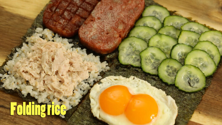 [Food]Self-made pork luncheon meat for seaweed rice wrap