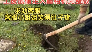 土拨鼠偷走大疆相机完整后续，失主打电话给客服，客服小姐姐笑得肚子疼，让他用铲子刨，事后失主果然带着金属探测器寻找