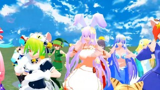 【di gi charat mmd】デ・ジ・キャラットファンタジーでハッピーシンセサイザ