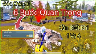 PUBG Mobile | 6 Bước Bạn Cần Biết Khi 1 Vs 4 - SoLo Squa (Hỗ Trợ Ngắm) NhâmHNTV