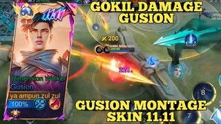 GOKIL DAMAGE GUSION, MOMENT LANGKA COMBO GUSION ~ GUSION MONTAGE