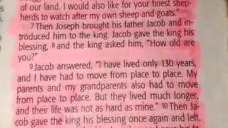 Daily Verse.                            Genesis 47:8-12