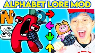 ALPHABET LORE vs FRIDAY NIGHT FUNKIN!? (SECRET ALPHABET LORE VS RAINBOW FRIENDS FNF UNLOCKED!)