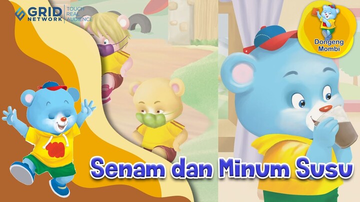 Dongeng Bahasa Indonesia – Senam dan Minum Susu – Kartun Anak