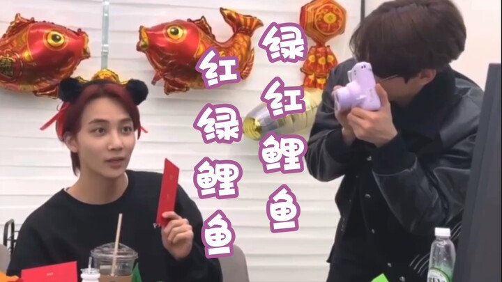 [Yin Jinghan, Jeon Wonwoo] Here it comes, here it comes—the "Red-Green Carp and Green-Red Carp"—it's