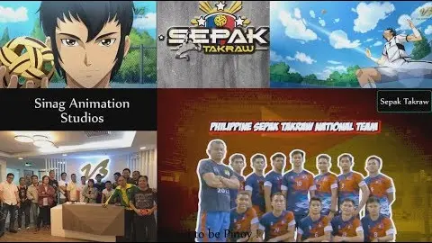 Sepak Takraw Anime - With Team Philippines ! Pinoy Pride!
