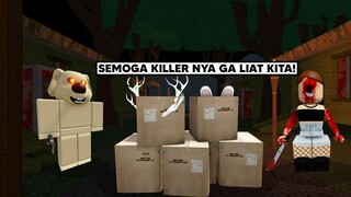 Aku & @AKUDAP Menjadi Kardus Untuk Sembunyi Dari Killer Yang Menyeramkan! - Survive the Killer!