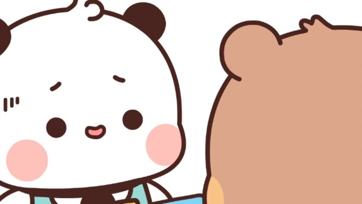 熊猫一二布布（给布布理个发）