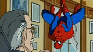 Classic scene #Stan Lee's meeting with Spider-Man!